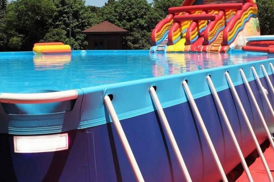 Каркасный летний бассейн для пляжа 10 x 20 x 1,32 метра (рис.2)