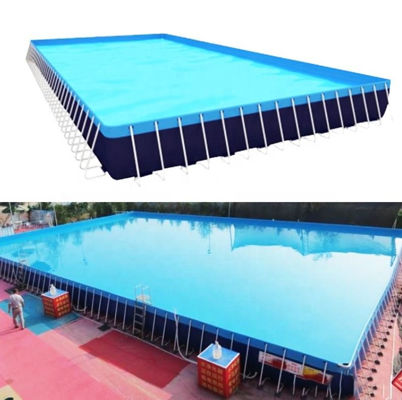 Каркасный летний бассейн для пляжа 10 x 20 x 1,32 метра (рис.1)